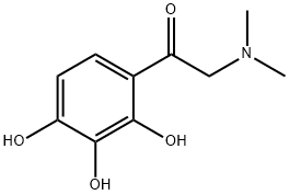 Ethanone, 2-(dimethylamino)-1-(2,3,4-trihydroxyphenyl)- (9CI) 化学構造式