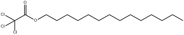 TRICHLOROACETIC ACID MYRISTYL ESTER*(C14 ) 化学構造式