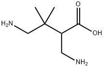 Butanoic  acid,  4-amino-2-(aminomethyl)-3,3-dimethyl- 结构式