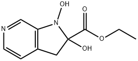 1H-Pyrrolo[2,3-c]pyridine-2-carboxylic acid, 2,3-dihydro-1,2-dihydroxy-, ethyl ester (9CI) 结构式