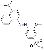 4-(4'-Dimethylamino-1'-naphthylazo)-3-methoxybenzenesulfonic acid 结构式