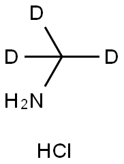 (α,α,α-2H3)メタンアミン·塩酸塩 化学構造式