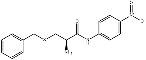 S-ベンジル-N-(4-ニトロフェニル)-L-システインアミド 化学構造式