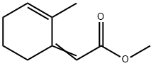(2-Methyl-2-cyclohexen-1-ylidene)acetic acid methyl ester Struktur