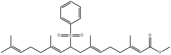 74367-17-2 Methyl (2E,6E,10E)-3,7,11,15-tetramethyl-9-(phenylsulfonyl)-2,6,10,14- hexadecatetraenoate