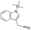 1H-Indole-3-acetonitrile, 1-(trimethylsilyl)- 结构式