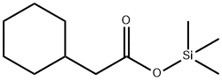 Cyclohexaneacetic acid trimethylsilyl ester Struktur