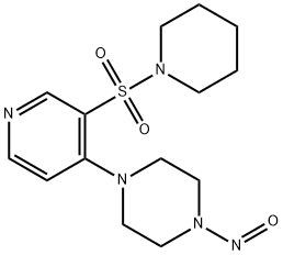 1-[[4-(4-Nitroso-1-piperazinyl)-3-pyridinyl]sulfonyl]-piperidine Structure