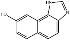 1H-ナフト[1,2-d]イミダゾール-8-オール 化学構造式