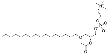 β-Acetyl-γ-O-hexadecyl-L-α-phosphatidylcholine hydrate Struktur