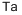 Tantalum,7440-25-7,结构式