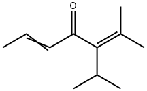 3-isopropyl-2-methyl-2,5-heptadien-4-one Struktur