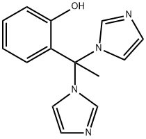 o-[1,1-Bis(1H-imidazol-1-yl)ethyl]phenol Structure