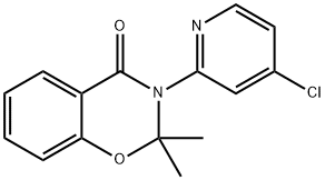 3-(4-氯-2-吡啶)-2,3-二氢-2,2-二甲基-4H-1,3-苯并噁嗪-4-酮 结构式