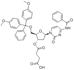 5'-O-(4,4'-DIMETHOXYTRITYL)-N4-BENZOYL-2'-DEOXYCYTIDINE-3'-O-SUCCINIC ACID,74405-44-0,结构式