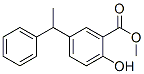 5-(1-Phenylethyl)salicylic acid methyl ester 结构式