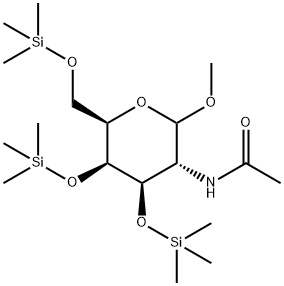 Methyl 2-(acetylamino)-3-O,4-O,6-O-tris(trimethylsilyl)-2-deoxy-D-galactopyranoside|