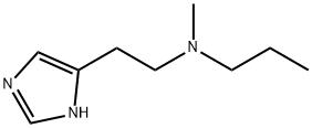 1H-Imidazole-4-ethanamine,N-methyl-N-propyl-(9CI) 结构式