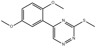 5-(2,5-dimethoxyphenyl)-3-methylsulfanyl-1,2,4-triazine Structure