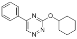3-シクロヘキシルオキシ-5-フェニル-1,2,4-トリアジン 化学構造式