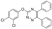 3-(3,4-ジクロロフェノキシ)-5,6-ジフェニル-1,2,4-トリアジン 化学構造式