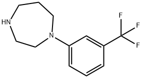 1-(3-(三氟甲基)苯基)-1,4-二氮杂 结构式