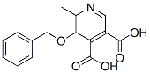 3,4-Pyridinedicarboxylic  acid,  6-methyl-5-(phenylmethoxy)- Structure