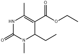 5-Pyrimidinecarboxylicacid,6-ethyl-1,2,3,6-tetrahydro-1,4-dimethyl-2-oxo-,ethylester(9CI),744202-87-7,结构式