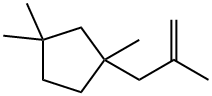 1,1,3-Trimethyl-3-(2-methyl-2-propenyl)cyclopentane 结构式