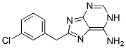 [(3-Chlorophenyl)methyl]-1H-purin-6-amine 结构式