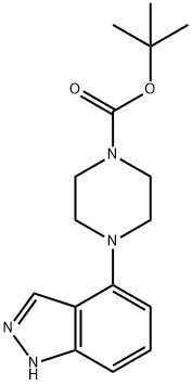 4-(1H-吲唑-4-基)哌嗪-1-羧酸叔丁酯, 744219-31-6, 结构式