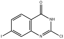 2-氯-7-碘-4(1H)-喹唑啉酮 结构式