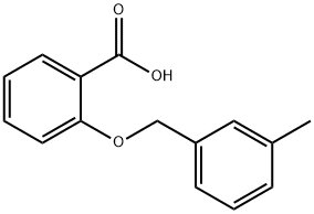 Benzoic acid, 2-[(3-methylphenyl)methoxy] Structure