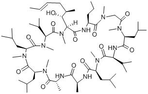 吉环孢素, 74436-00-3, 结构式