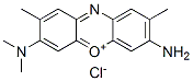 3-アミノ-7-(ジメチルアミノ)-2,8-ジメチルフェノキサジン-5-イウム・クロリド 化学構造式