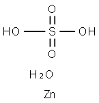 硫酸亜鉛一水和物 化学構造式