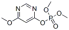 Phosphoric acid, 6-methoxy-4-pyrimidinyl dimethyl ester (9CI) Struktur