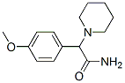 2-(4-methoxyphenyl)-2-piperidinoacetamide 结构式