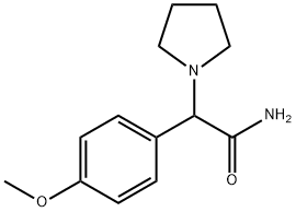 2-(4-methoxyphenyl)-2-pyrrolidin-1-ylacetamide Struktur