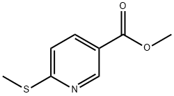 6-(Methylthio)-3-pyridinecarboxylicacidmethylester Struktur