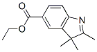 2,3,3-Trimethyl-3H-indole-5-carboxylic acid ethyl ester Structure