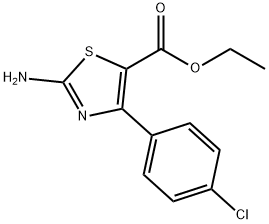 2-氨基-4-(4-氯苯基)噻唑-5-甲酸乙酯, 74476-53-2, 结构式