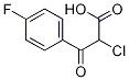 2-chloro-3-(4-fluorophenyl)-3-oxopropanoic acid Struktur