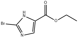 2-ブロモ-1H-イミダゾール-5-カルボン酸エチル 化学構造式