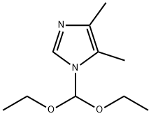 1-(DIETHOXYMETHYL)-4,5-DIMETHYL-1H-IMIDAZOLE, 74483-00-4, 结构式