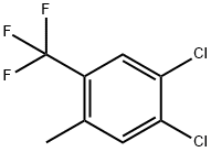 4,5-ジクロロ-2-(トリフルオロメチル)トルエン 化学構造式