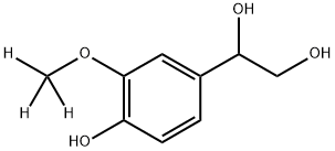 RAC 4-HYDROXY-3-METHOXYPHENYLETHYLENE GLYCOL-D3 Structure