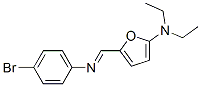 2-Furanamine,  5-[[(4-bromophenyl)imino]methyl]-N,N-diethyl- 化学構造式