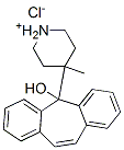 4-(5-hydroxydibenzo[a,d]cyclohepten-5-yl)-4-methylpiperidinium chloride Structure