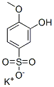 potassium 3-hydroxy-4-methoxybenzenesulphonate ,74499-12-0,结构式